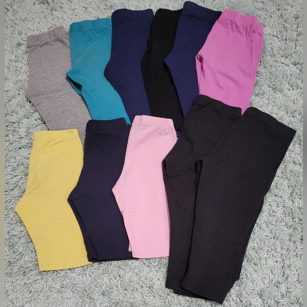 Assorted Color Kids Leggings Set Of 11